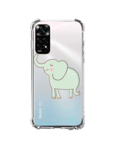 Coque Xiaomi Redmi Note 11 / 11S Elephant Elefant Animal Coeur Love  Transparente - Petit Griffin