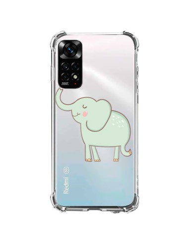 Cover Xiaomi Redmi Note 11 / 11S Elefante Animale Cuore Amore  Trasparente - Petit Griffin