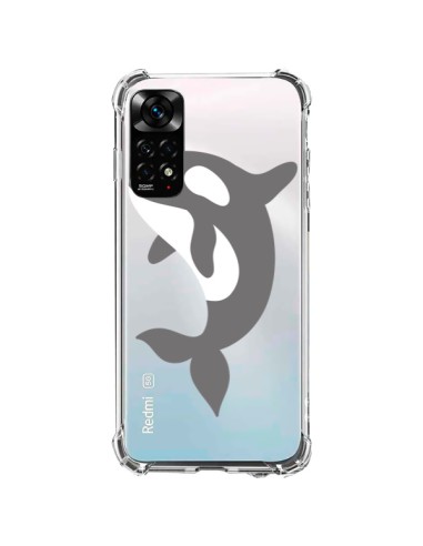 Coque Xiaomi Redmi Note 11 / 11S Orque Orca Ocean Transparente - Petit Griffin