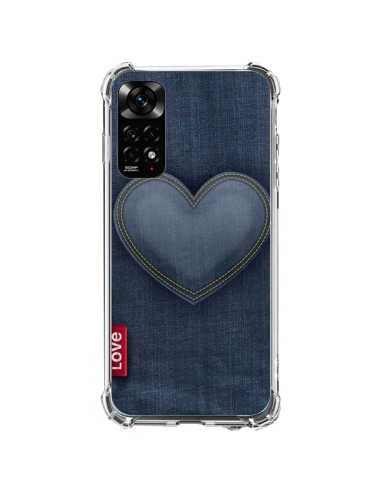 Coque Xiaomi Redmi Note 11 / 11S Love Coeur en Jean - Lassana