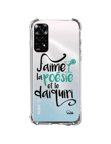 Coque Xiaomi Redmi Note 11 / 11S J'aime la poésie et le daiquiri Transparente - Lolo Santo