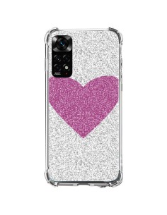 Xiaomi Redmi Note 11 / 11S Case Heart Pink Argento Love - Mary Nesrala