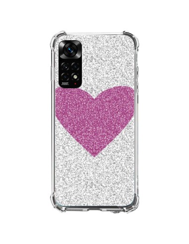 Xiaomi Redmi Note 11 / 11S Case Heart Pink Argento Love - Mary Nesrala