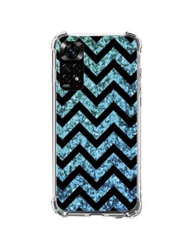 Coque Xiaomi Redmi Note 11 / 11S Chevron Aqua Sparkle Triangle Azteque - Mary Nesrala