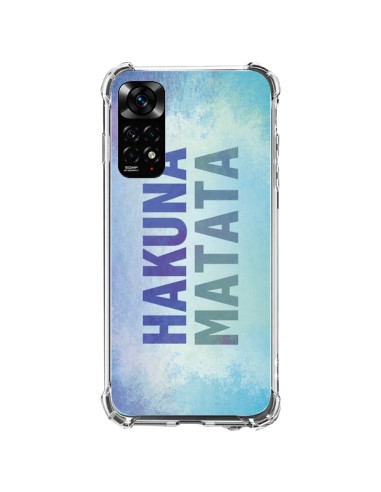 Coque Xiaomi Redmi Note 11 / 11S Hakuna Matata Roi Lion Bleu - Mary Nesrala