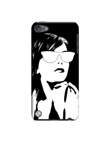 Coque Fille Lunettes Blanches pour iPod Touch 5 - Jonathan Perez