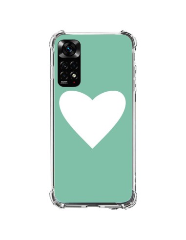 Xiaomi Redmi Note 11 / 11S Case Heart Green Mint - Mary Nesrala