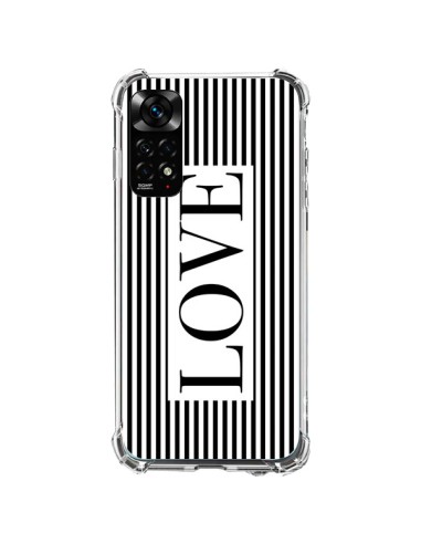 Xiaomi Redmi Note 11 / 11S Case Love White e Black - Mary Nesrala