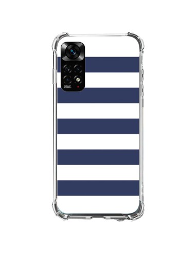 Coque Xiaomi Redmi Note 11 / 11S Bandes Marinières Bleu Blanc Gaultier - Mary Nesrala