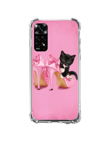 Coque Xiaomi Redmi Note 11 / 11S Chaton Chat Noir Kitten Chaussure Shoes - Maryline Cazenave