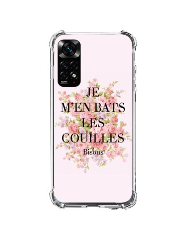 Coque Xiaomi Redmi Note 11 / 11S Je m'en bats les couilles Bisous - Maryline Cazenave