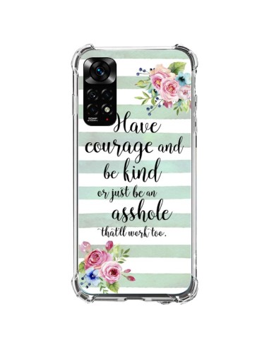 Cover Xiaomi Redmi Note 11 / 11S Courage, Kind, Asshole - Maryline Cazenave
