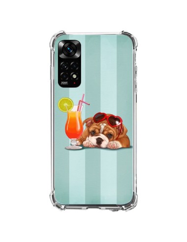 Coque Xiaomi Redmi Note 11 / 11S Chien Dog Cocktail Lunettes Coeur - Maryline Cazenave