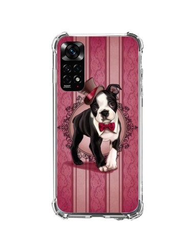 Coque Xiaomi Redmi Note 11 / 11S Chien Dog Gentleman Noeud Papillon Chapeau - Maryline Cazenave