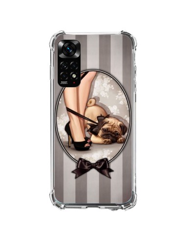 Coque Xiaomi Redmi Note 11 / 11S Lady Noir Noeud Papillon Chien Dog Luxe - Maryline Cazenave