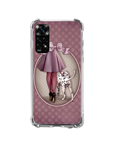 Coque Xiaomi Redmi Note 11 / 11S Lady Chien Dog Dalmatien Robe Pois - Maryline Cazenave