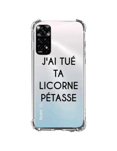 Cover Xiaomi Redmi Note 11 / 11S Tué Licorne Pétasse Trasparente Unicorno - Maryline Cazenave