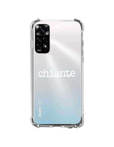 Coque Xiaomi Redmi Note 11 / 11S Chiante Blanc Transparente - Maryline Cazenave
