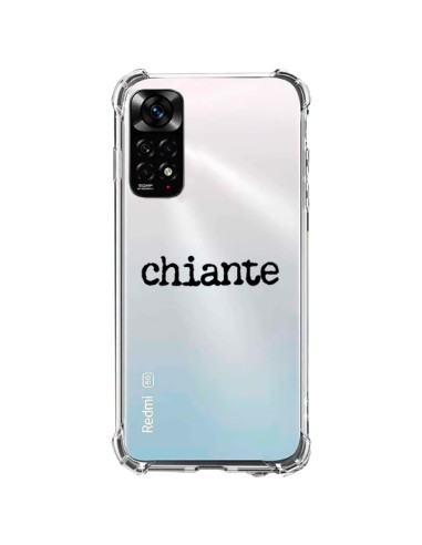 Coque Xiaomi Redmi Note 11 / 11S Chiante Noir Transparente - Maryline Cazenave