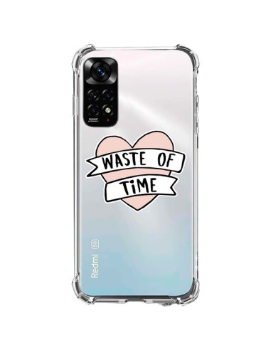 Coque Xiaomi Redmi Note 11 / 11S Waste Of Time Transparente - Maryline Cazenave