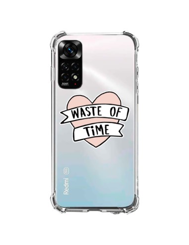 Xiaomi Redmi Note 11 / 11S Case Waste Of Time Clear - Maryline Cazenave