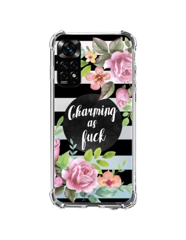 Xiaomi Redmi Note 11 / 11S Case Charming as Fuck Flowerss Clear - Maryline Cazenave