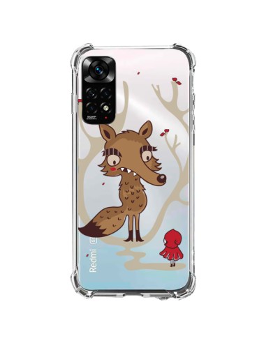 Coque Xiaomi Redmi Note 11 / 11S Le Petit Chaperon Rouge Loup Hello Big Wolf Transparente - Maria Jose Da Luz