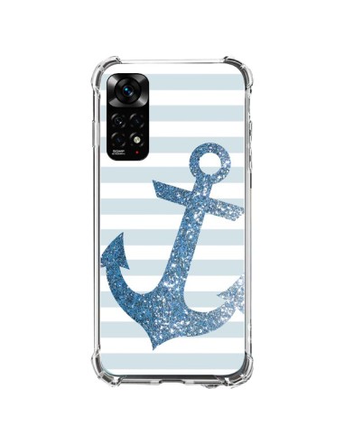 Coque Xiaomi Redmi Note 11 / 11S Ancre Bleu Navire - Monica Martinez