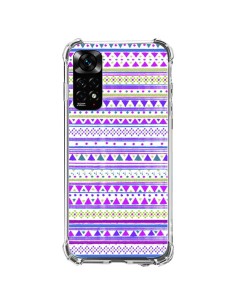 Coque Xiaomi Redmi Note 11 / 11S Bandana Violet Azteque - Monica Martinez