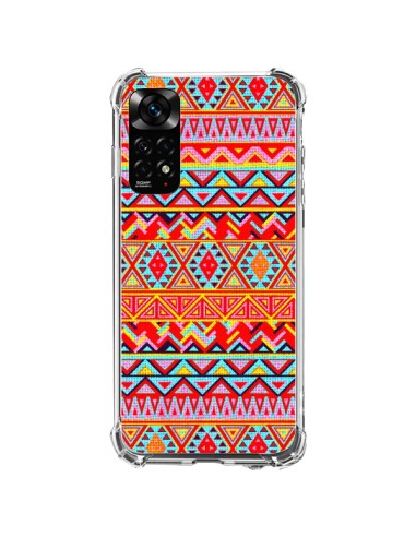 Xiaomi Redmi Note 11 / 11S Case India Style Pattern Wood Aztec - Maximilian San