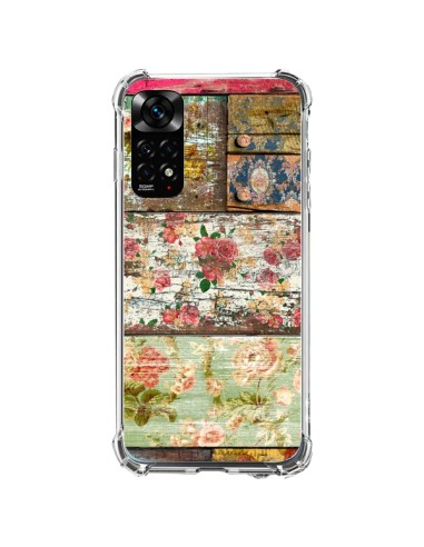 Cover Xiaomi Redmi Note 11 / 11S Lady Rococo Legno Fiori - Maximilian San