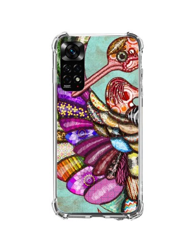 Coque Xiaomi Redmi Note 11 / 11S Paon Multicolore Eco Bird - Maximilian San