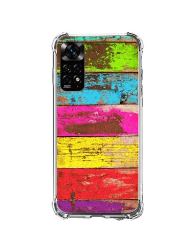 Xiaomi Redmi Note 11 / 11S Case Wood Colorful Vintage - Maximilian San