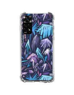 Coque Xiaomi Redmi Note 11 / 11S Brushstrokes Tropical Palms Navy - Ninola Design