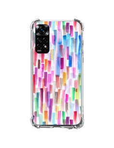 Coque Xiaomi Redmi Note 11 / 11S Colorful Brushstrokes Multicolored - Ninola Design