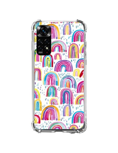 Coque Xiaomi Redmi Note 11 / 11S Cute Watercolor Rainbows - Ninola Design