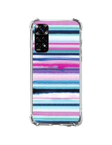 Xiaomi Redmi Note 11 / 11S Case Degrade Stripes WaterColor Pink - Ninola Design