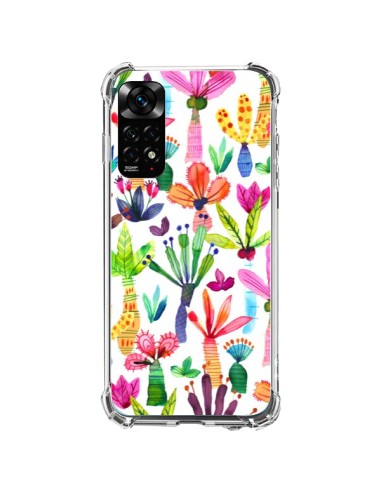 Xiaomi Redmi Note 11 / 11S Case Overlapped WaterColor Dots Flowers - Ninola Design