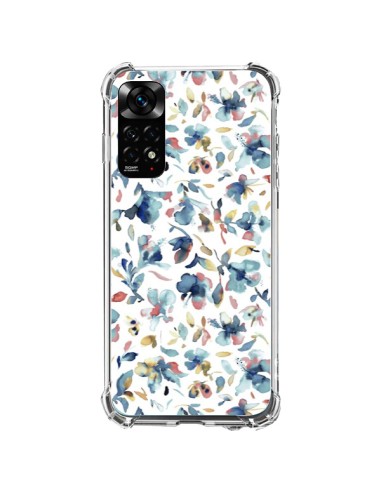 Coque Xiaomi Redmi Note 11 / 11S Watery Hibiscus Blue - Ninola Design