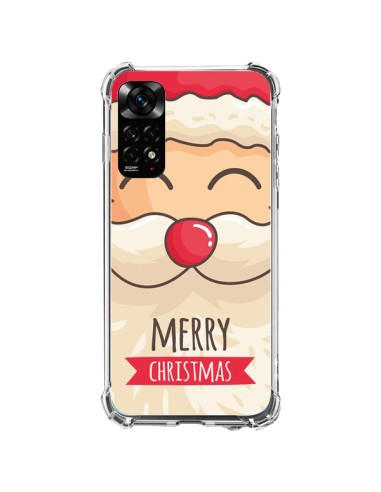 Coque Xiaomi Redmi Note 11 / 11S Moustache du Père Noël Merry Christmas - Nico