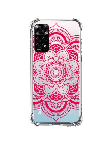 Coque Xiaomi Redmi Note 11 / 11S Mandala Rose Fushia Azteque Transparente - Nico