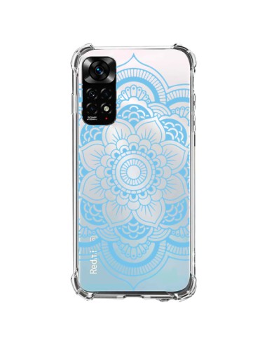 Coque Xiaomi Redmi Note 11 / 11S Mandala Bleu Azteque Transparente - Nico