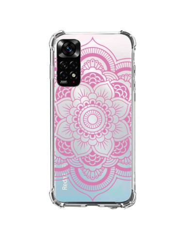 Coque Xiaomi Redmi Note 11 / 11S Mandala Rose Clair Azteque Transparente - Nico