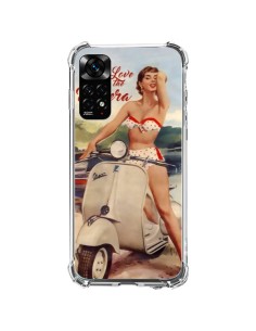 Cover Xiaomi Redmi Note 11 / 11S Pin Up With Love From the Riviera Vespa Vintage - Nico