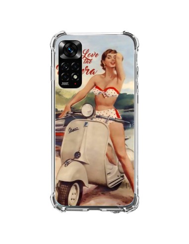 Cover Xiaomi Redmi Note 11 / 11S Pin Up With Love From the Riviera Vespa Vintage - Nico