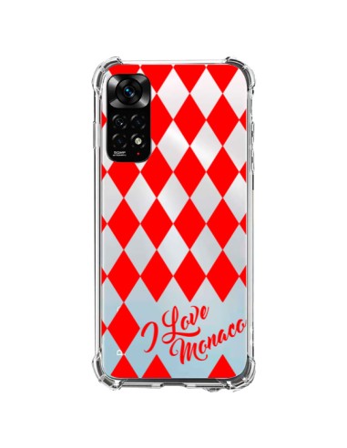 Coque Xiaomi Redmi Note 11 / 11S I Love Monaco et Losange Rouge - Nico