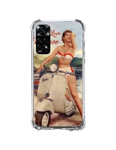 Coque Xiaomi Redmi Note 11 / 11S Pin Up With Love From Monaco Vespa Vintage - Nico