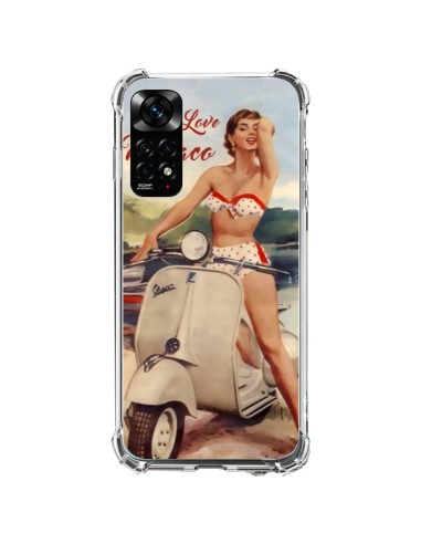 Coque Xiaomi Redmi Note 11 / 11S Pin Up With Love From Monaco Vespa Vintage - Nico