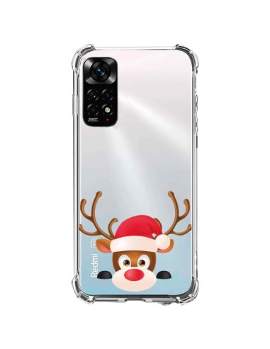 Cover Xiaomi Redmi Note 11 / 11S Renna di Natale Trasparente - Nico