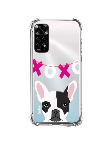 Coque Xiaomi Redmi Note 11 / 11S Bulldog Français XoXo Chien Transparente - Pet Friendly